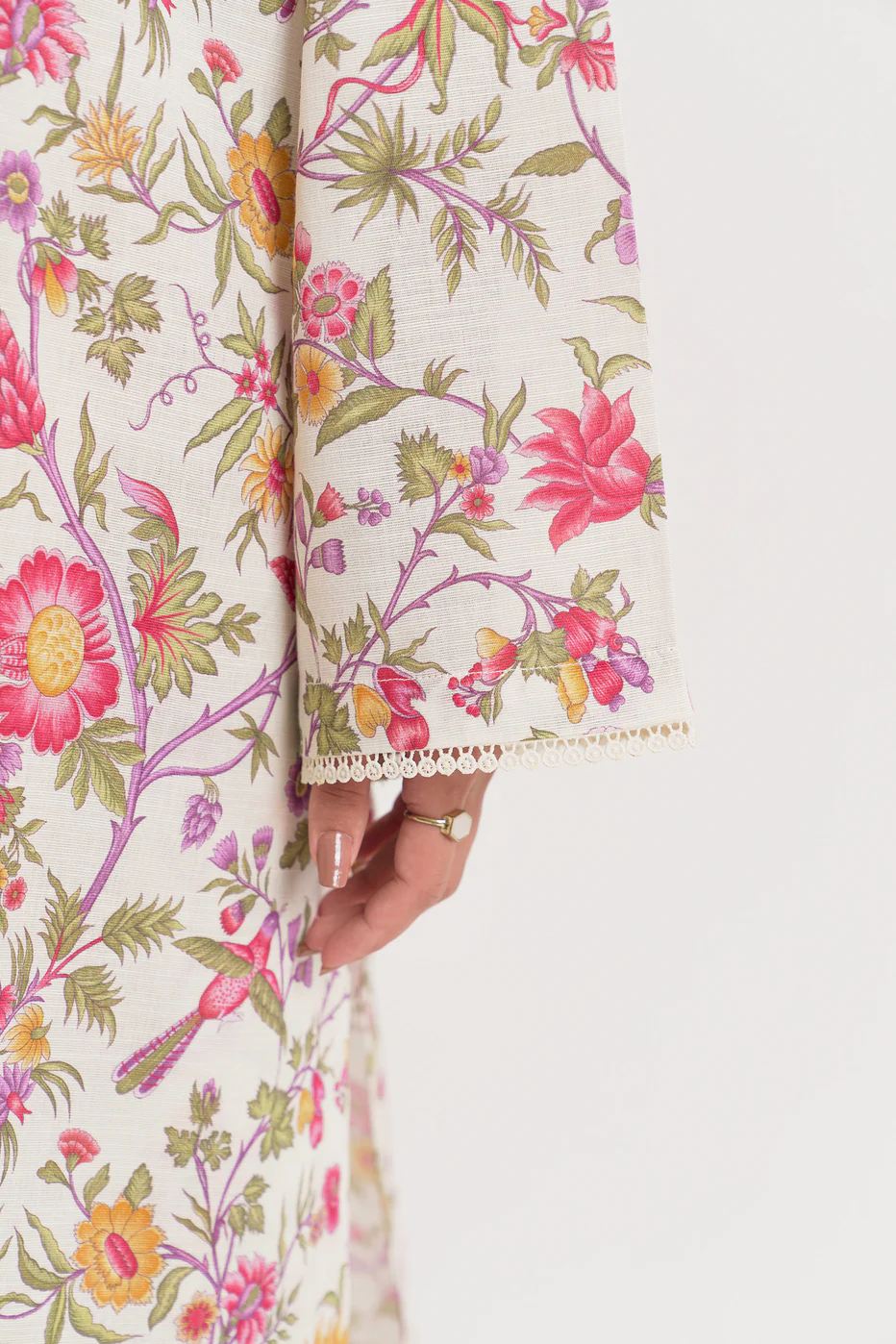 IVORY PEARL 3PC Printed Dress