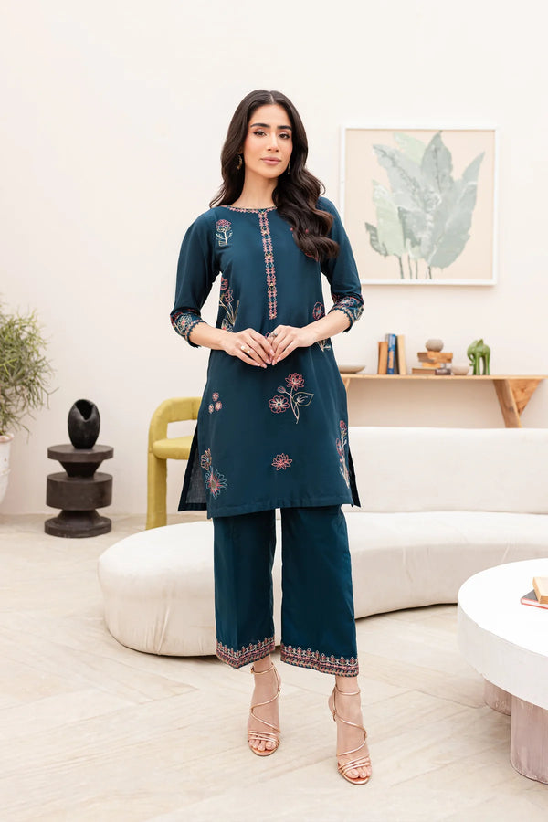 Thredz 2Pc - Embroidered Lawn Dress Regular pricePKR 6,990