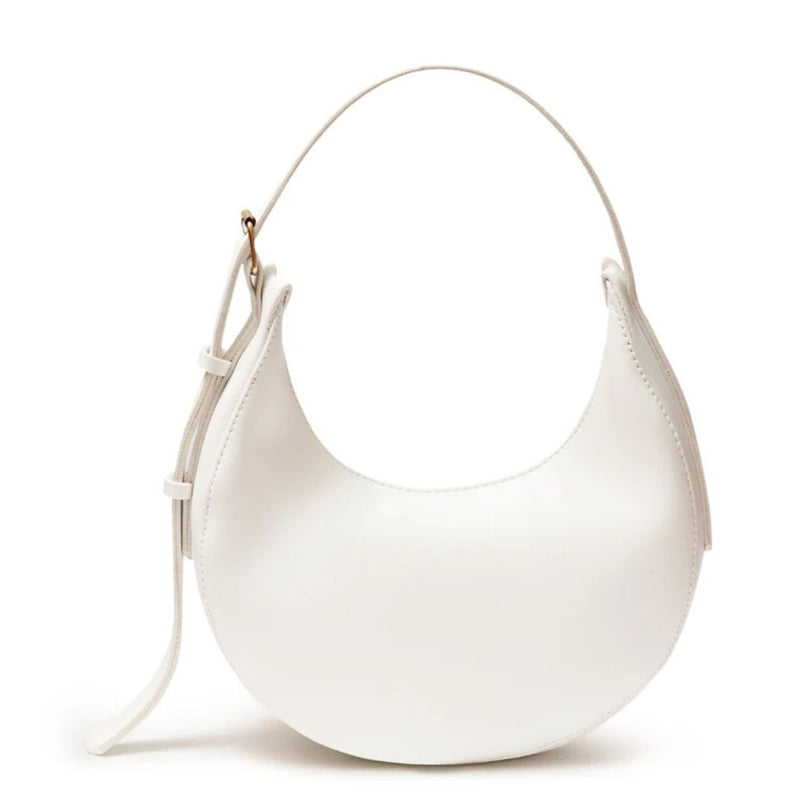 Claudia White Hobo Bag