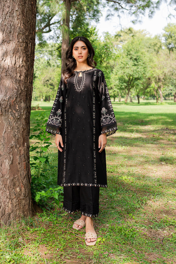 Smoky 2Pc Embroidered Lawn Dress
