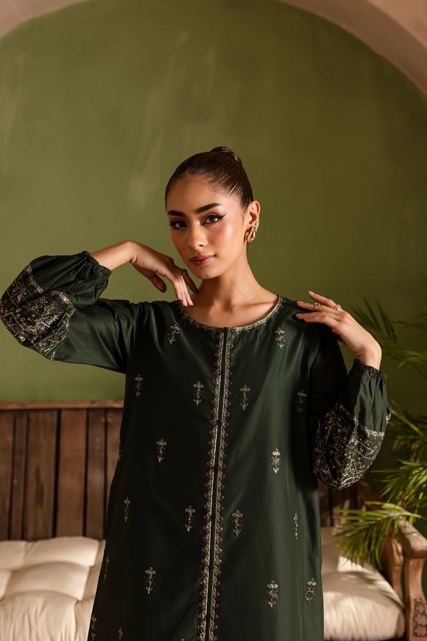 Solene 2Pc - Embroidered Winter Dress