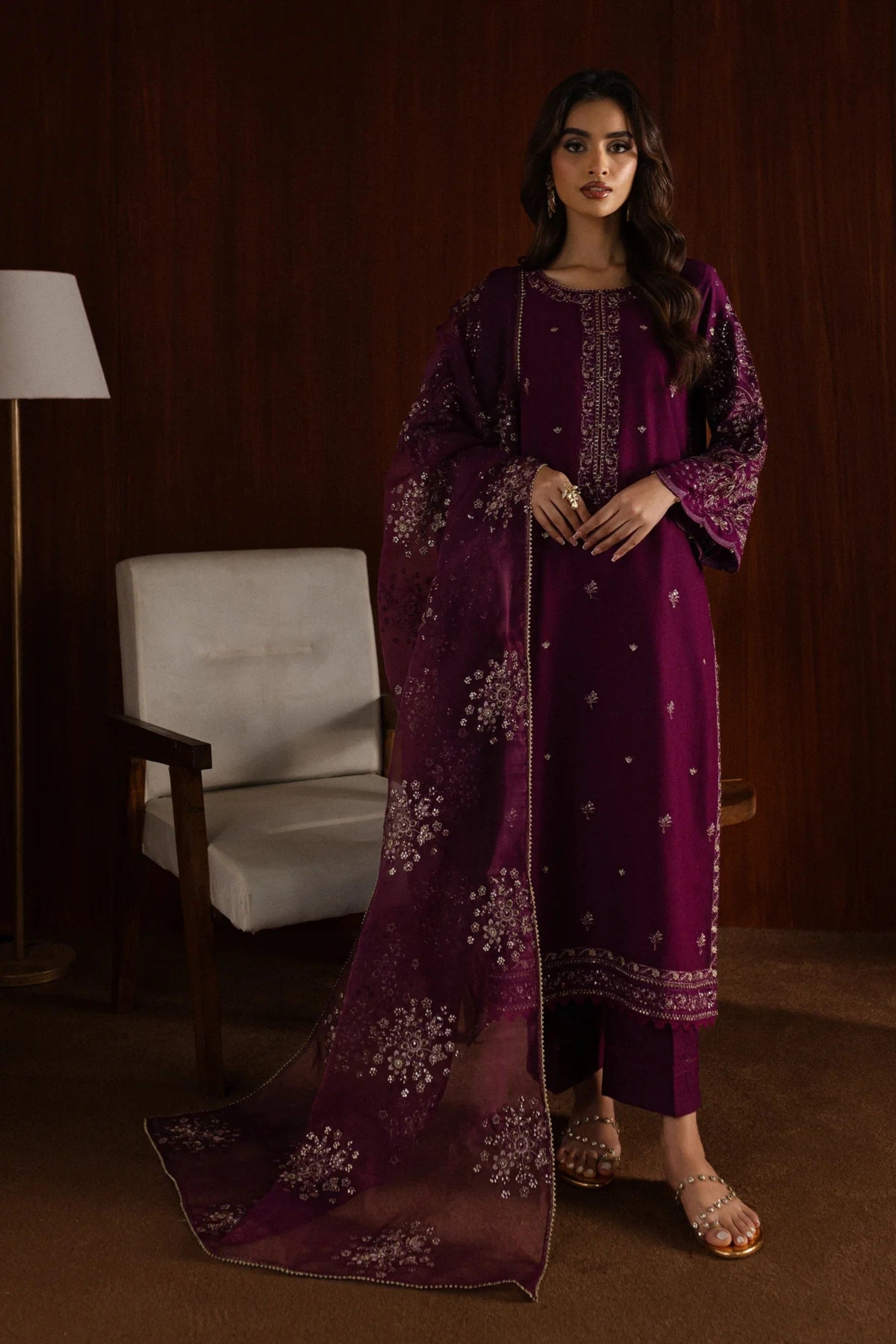 Masooma 3Pc - Embroidered Lawn Dress