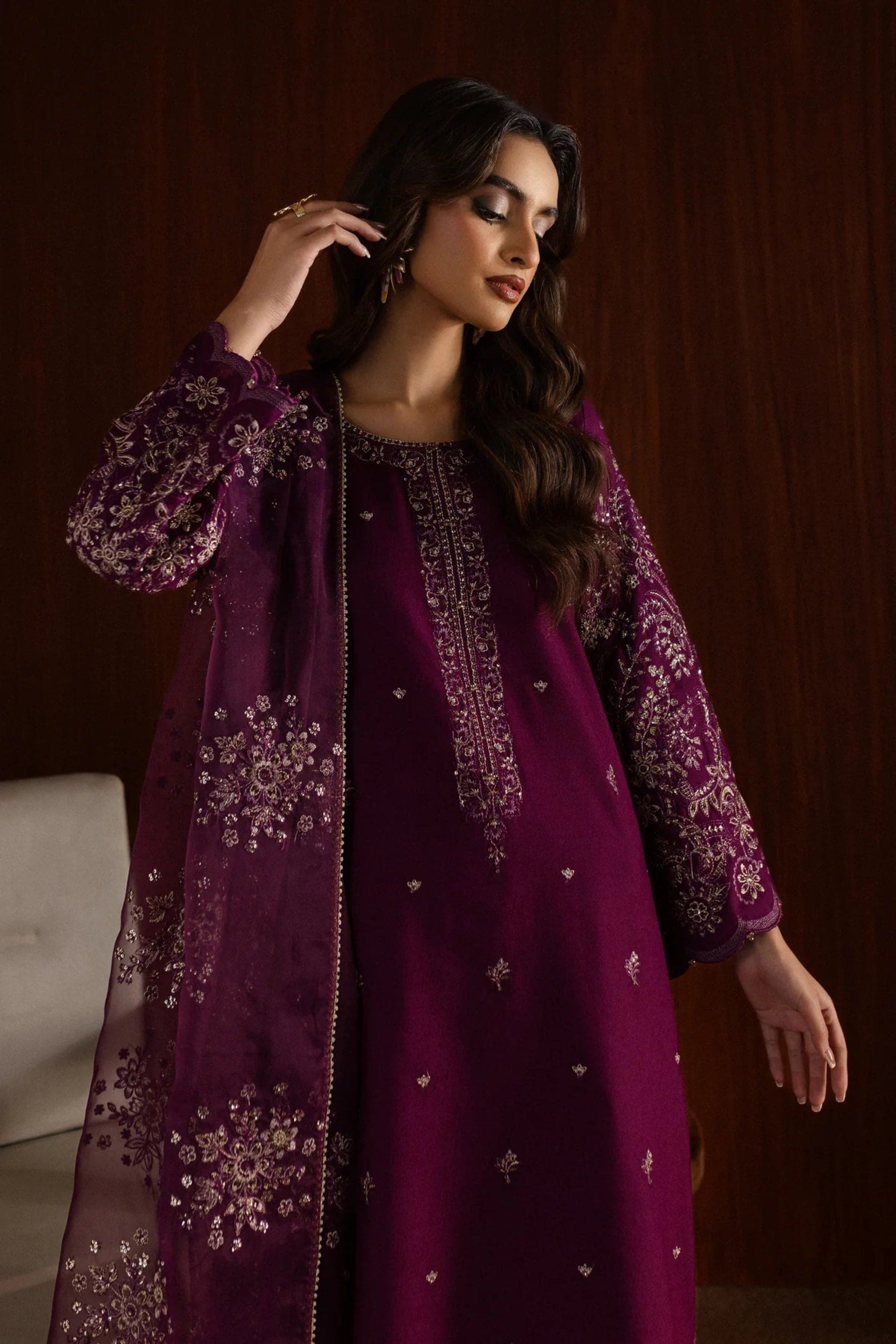 Masooma 3Pc - Embroidered Lawn Dress