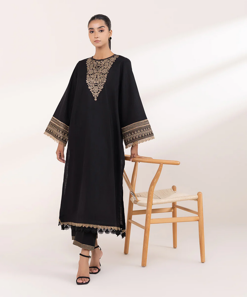 APSB1 2PC EMBROIDERED DRESS