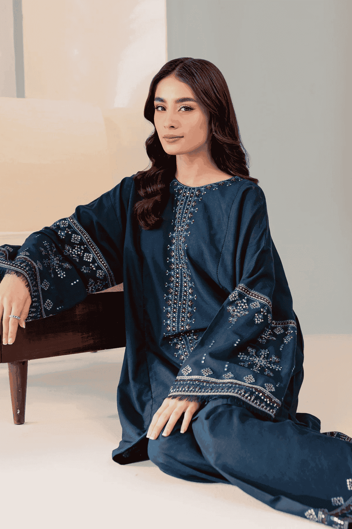 Sooya 2Pc Embroidered Lawn Dress