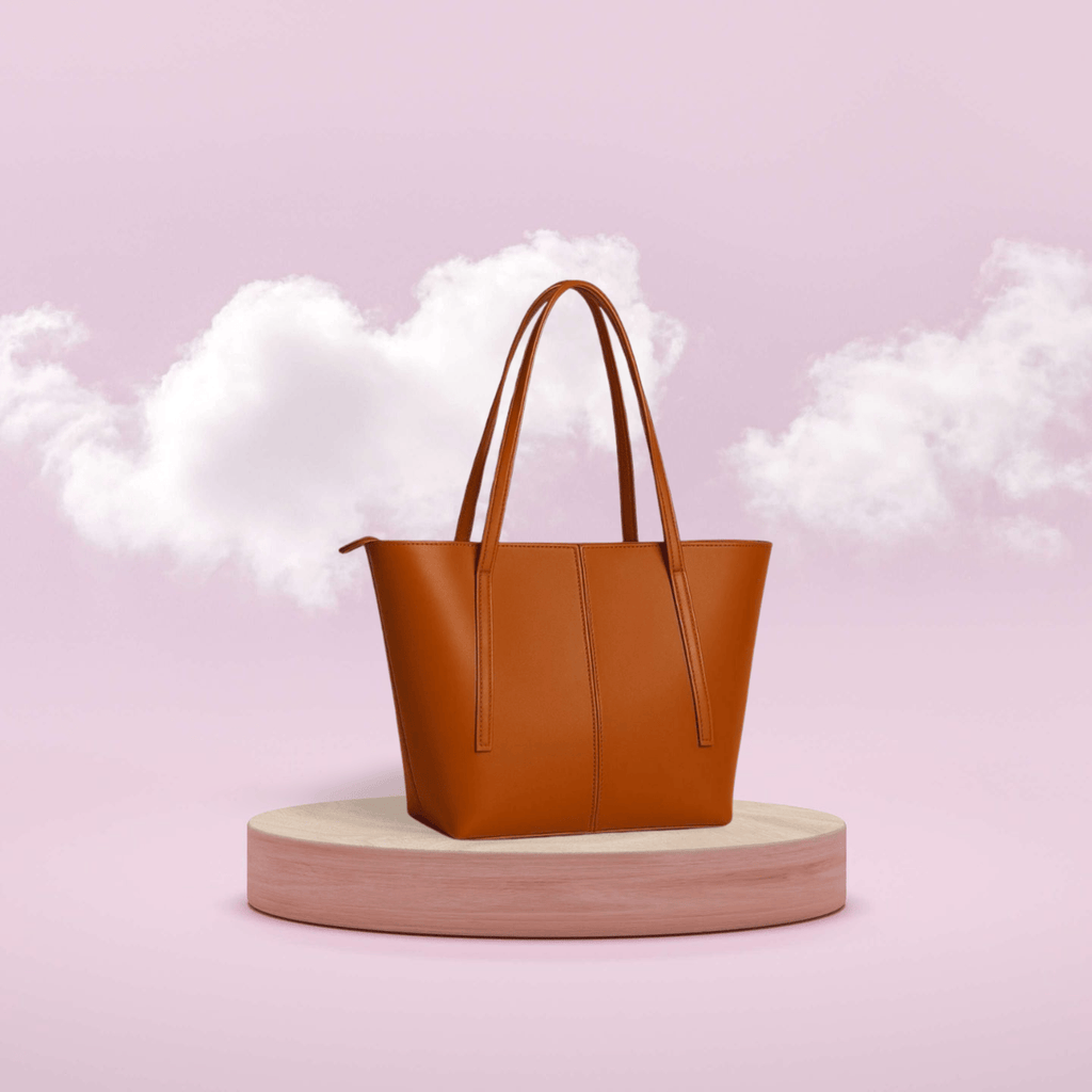 Classic Kalra Brown Leather Tote Bag