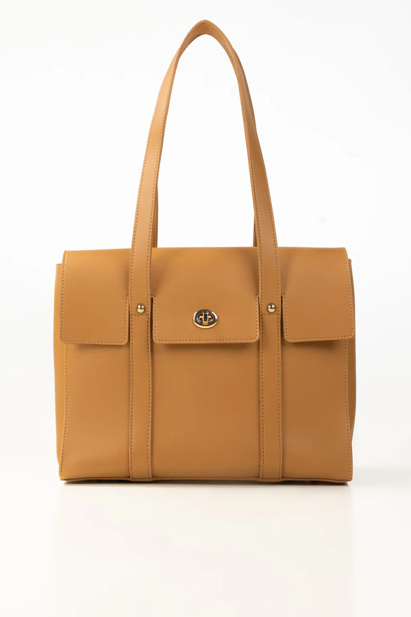 Tan Tote Bag