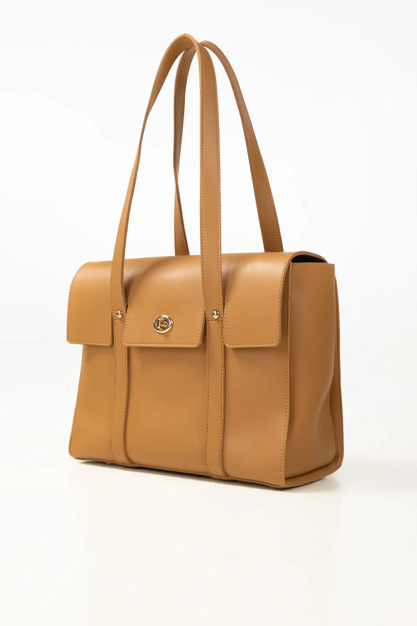 Tan Tote Bag