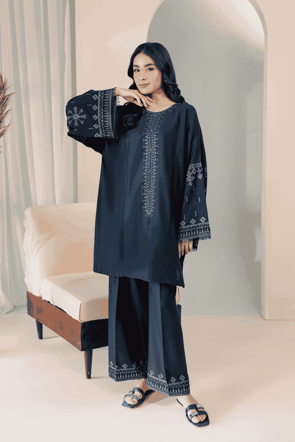Sooya 2Pc Embroidered Lawn Dress