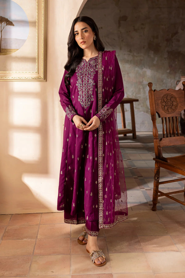 Astro 3Pc - Embroidered Lawn Dress