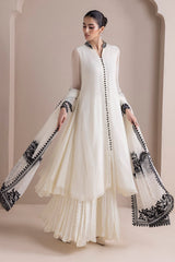 3 Pc BAREERA EMBROIDERED CHIFFON DRESS