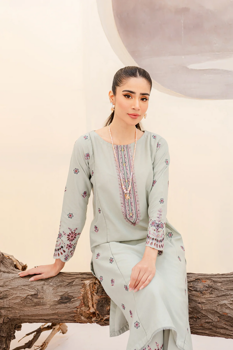 Zee 2Pc - Embroidered Lawn Dress