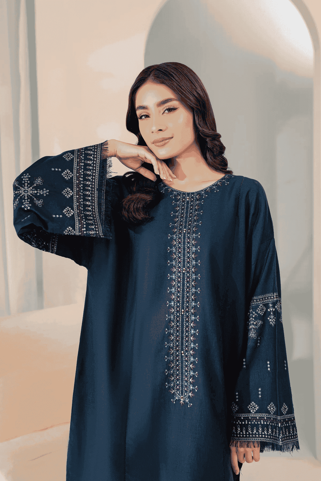 Sooya 2Pc Embroidered Lawn Dress