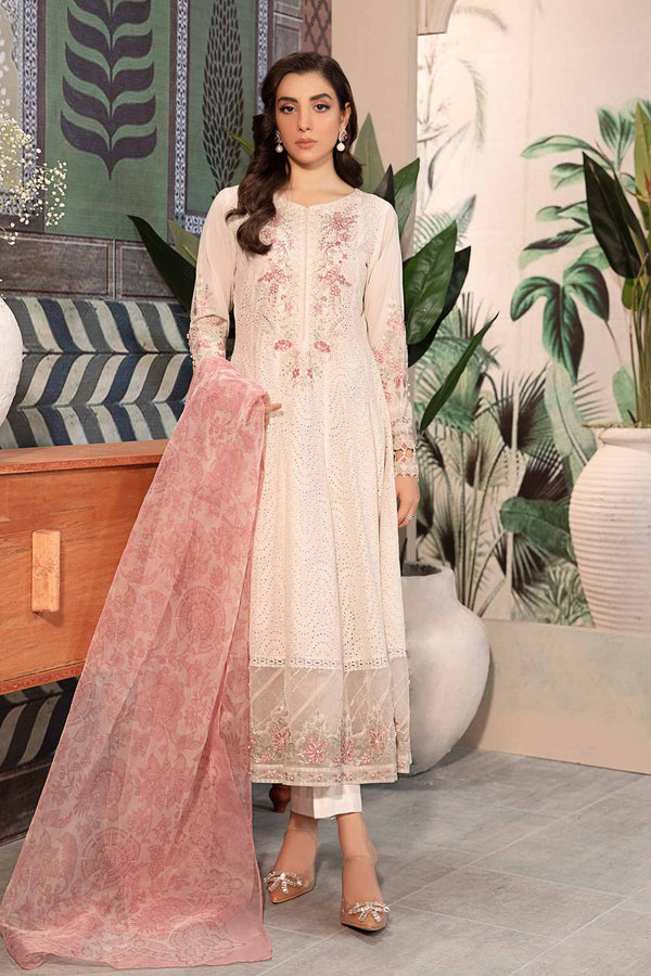 Mahpara 3 Piece Embroidered Dress