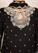 Anari Maroon Embroidered 3-Piece Suit | Festive Collection by Lalazar