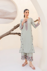 Zee 2Pc - Embroidered Lawn Dress