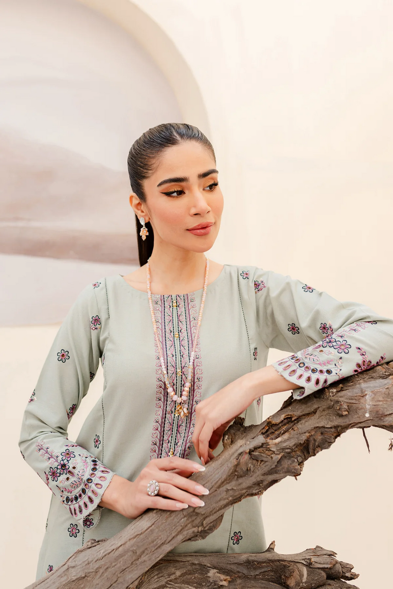 Zee 2Pc - Embroidered Lawn Dress