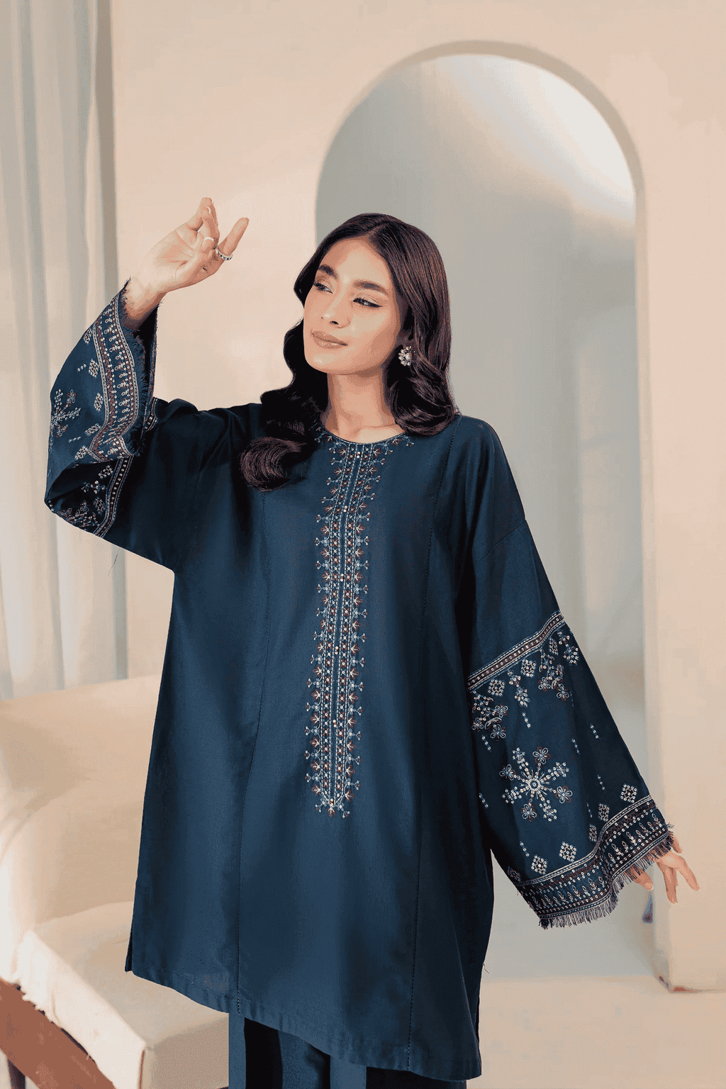 Sooya 2Pc Embroidered Lawn Dress