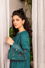 Afeefa Green Zink 2Pc Dress