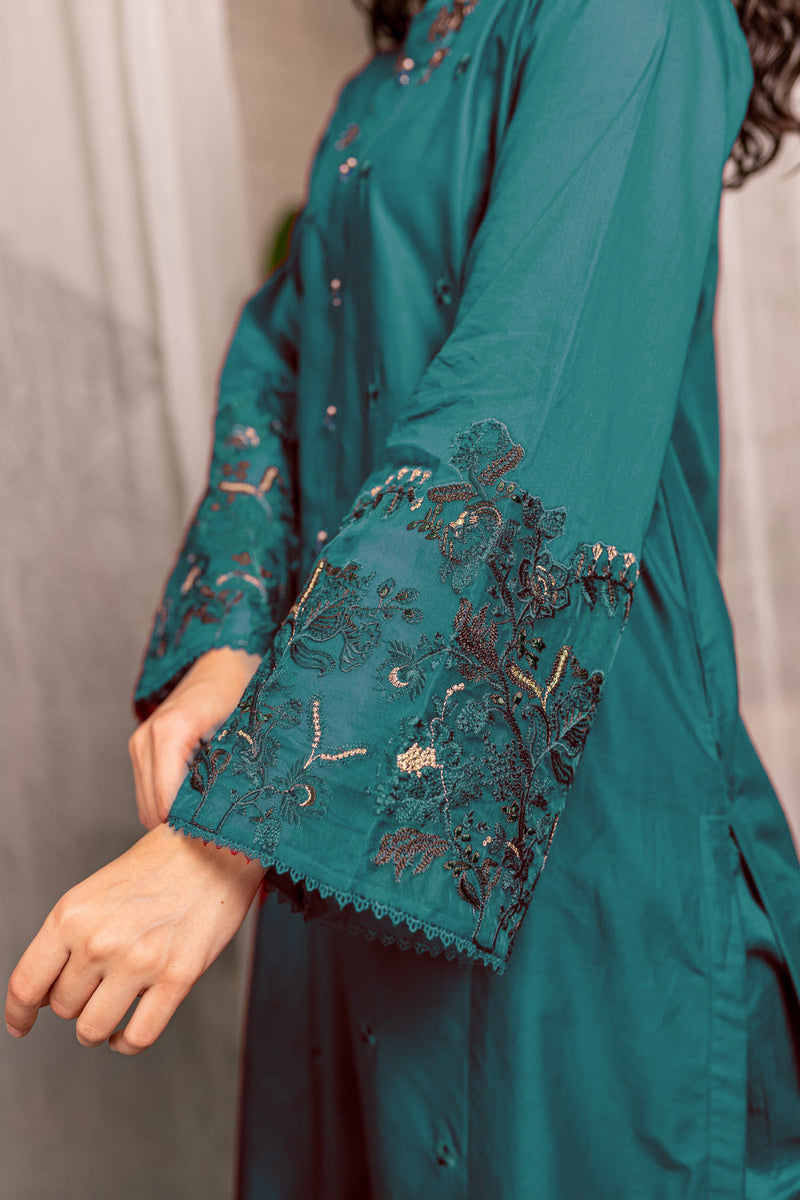 Afeefa Green Zink 2Pc Dress