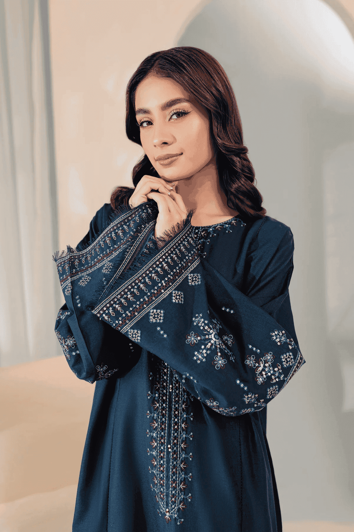 Sooya 2Pc Embroidered Lawn Dress