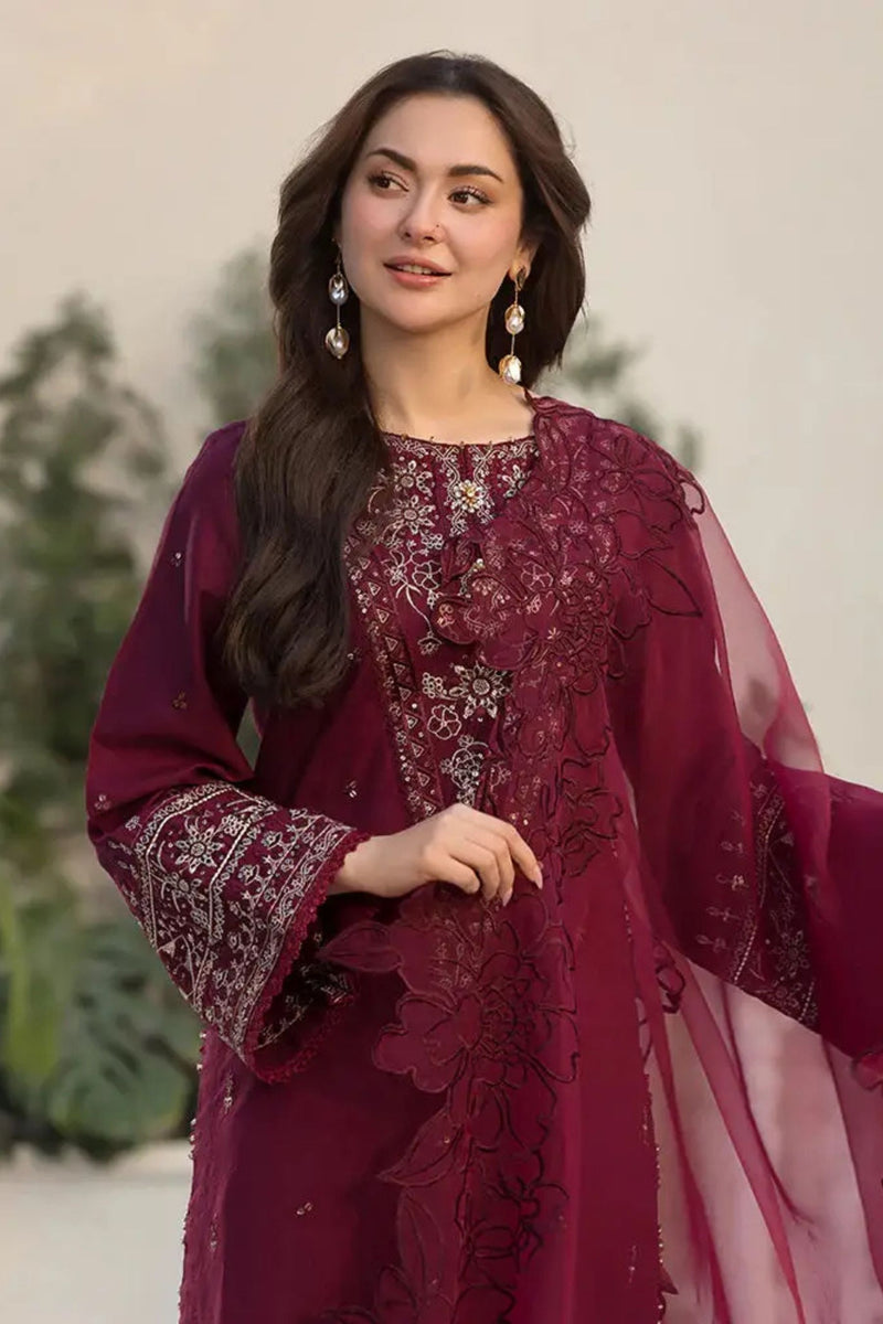Rangreza Janan – Cambric 3-Piece Suit with Sequin Embroidery