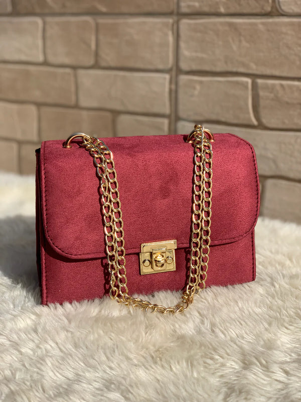 Alcan Chic Crossbody Bag “Maroon”