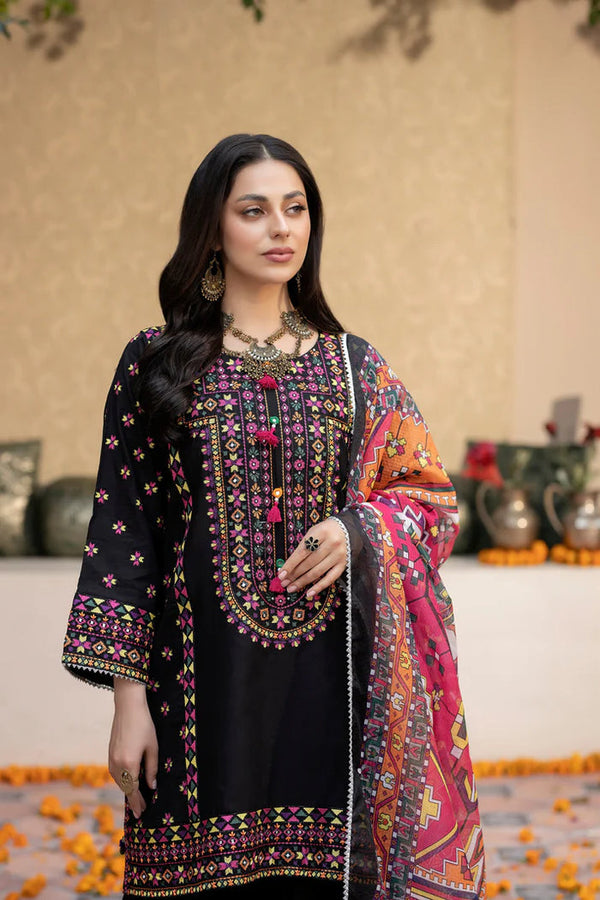 AFREEN 3PC EMBROIDERED LAWN DRESS