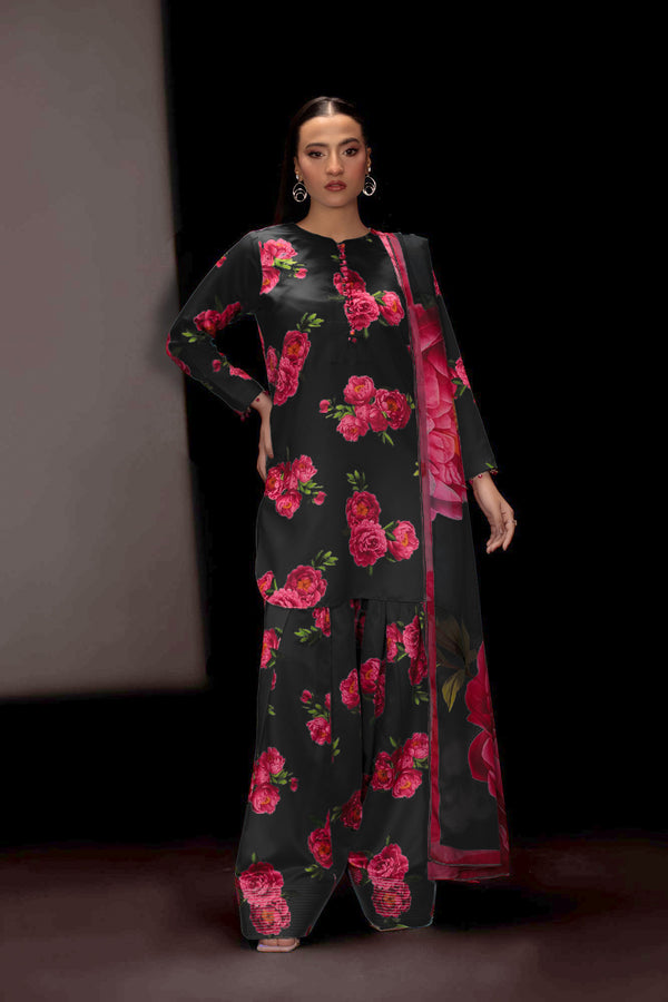 Royal Bloom Kurti Design 3Pc Printed