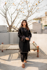 Smoky 2Pc Embroidered Lawn Dress