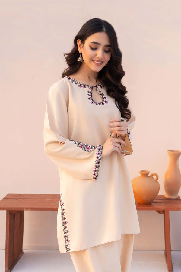 Anika 2 Pc Embroidered Lawn Dress