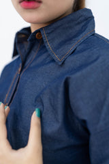 Denim Drop Shoulder Co-ord Set