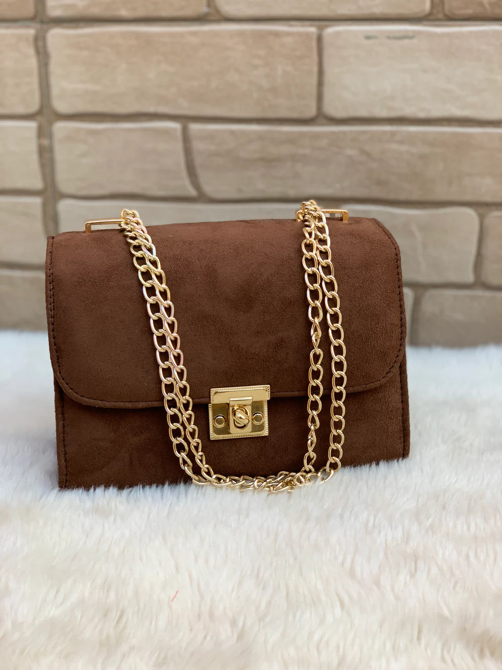 Alcan Chic Crossbody Bag “Crust Brown”