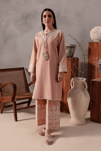 Cotton Candy 2Pc - Embroidered Lawn Dress