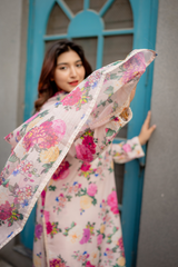 Sheeza 3Pc Printed Embroidered Dress