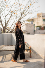 Smoky 2Pc Embroidered Lawn Dress