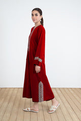RED ROSE 02-Pc Embroidered Lawn Dress