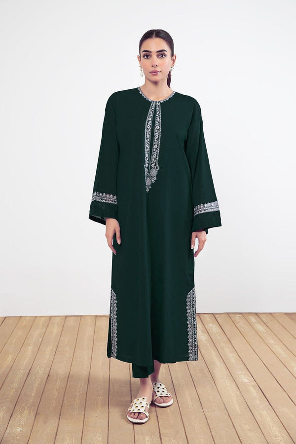 Minha 02-Pc Embroidered Dress