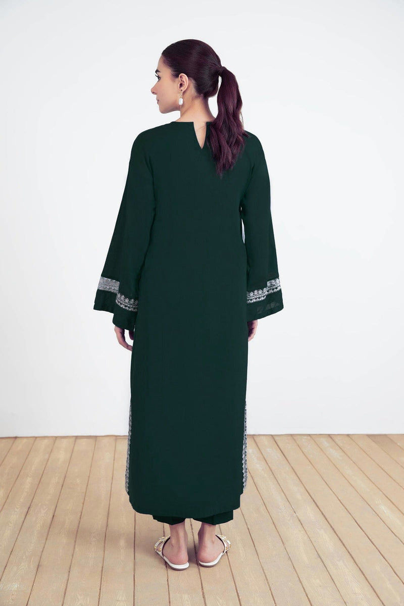 Minha 02-Pc Embroidered Dress