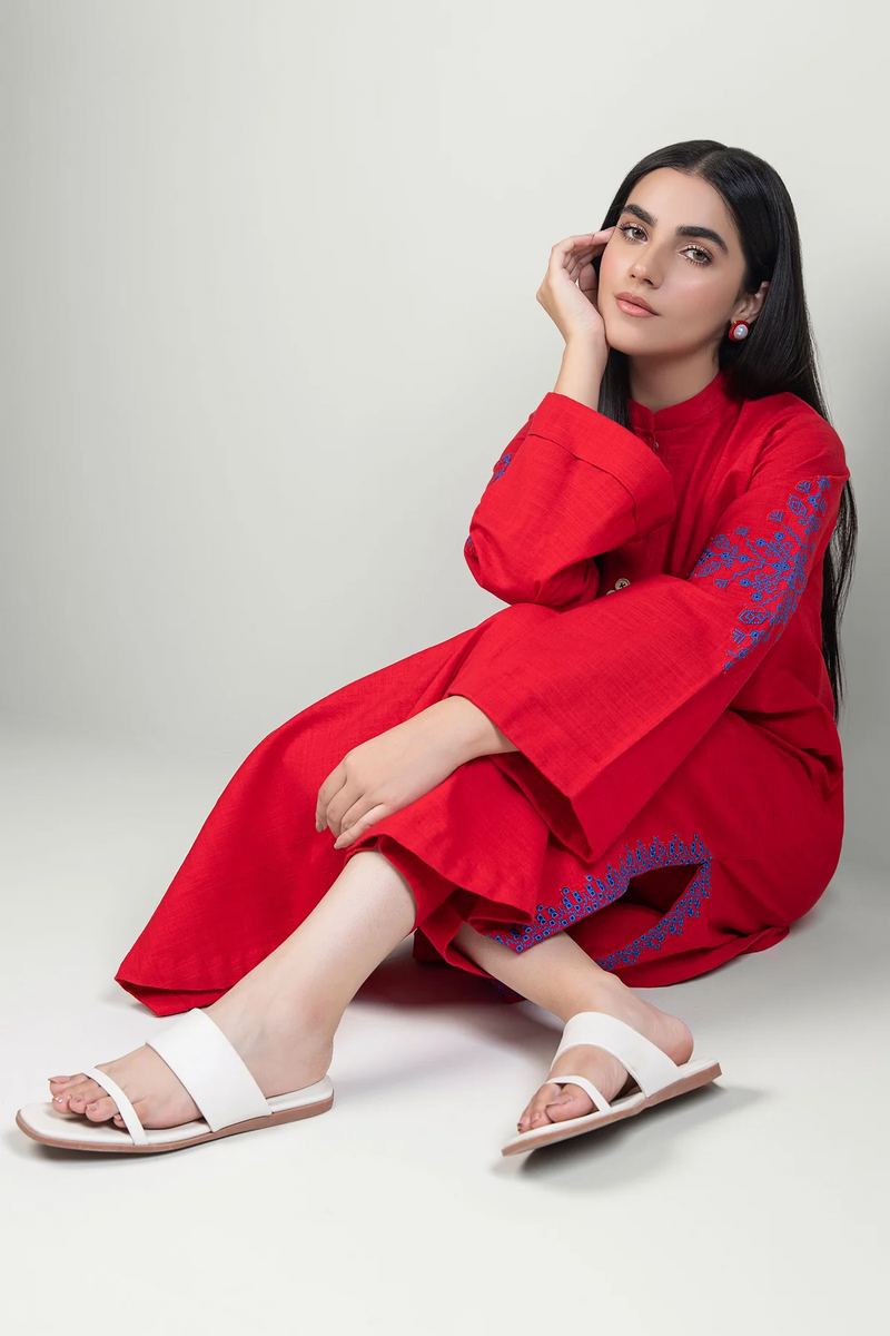 MBR 2Pc Embroidered Lawn Dress
