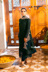 Yumna Mongia Green 3Pc Embroidered