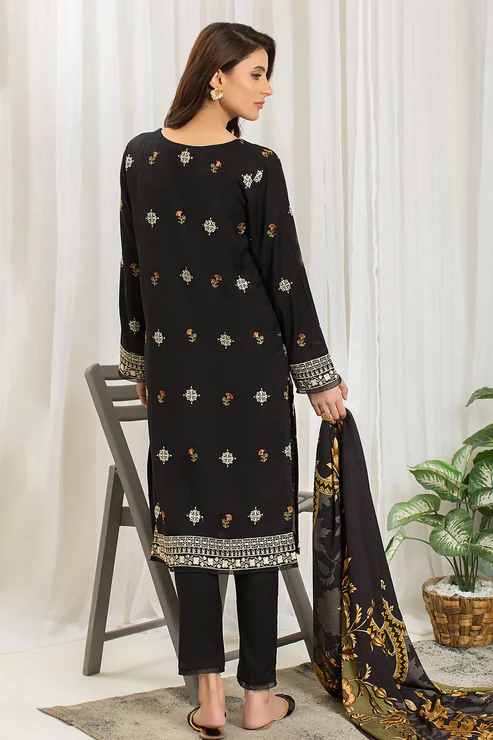 Mehak 3Pc Embroidered winter Dress