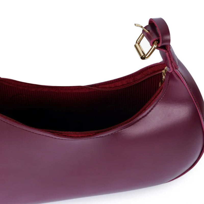 Luna Asymmetric Bag “Maroon”