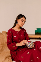 Reemi Blue 2Pc Embroidered Dress