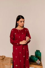 Reemi Blue 2Pc Embroidered Dress