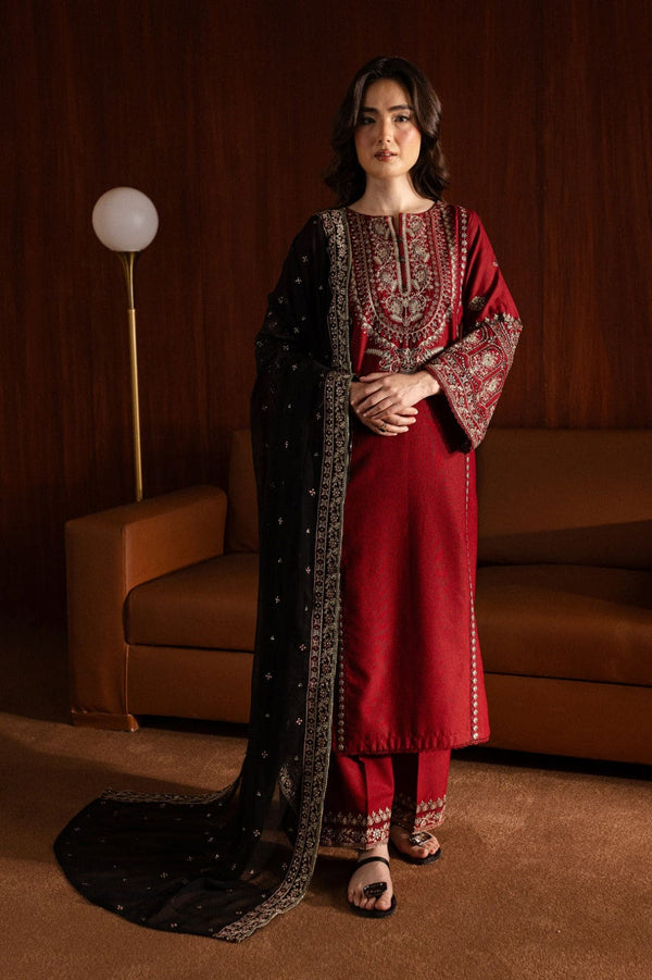Lamar 3Pc Embroidered Lawn Dress – Elegant Summer Wear 2025