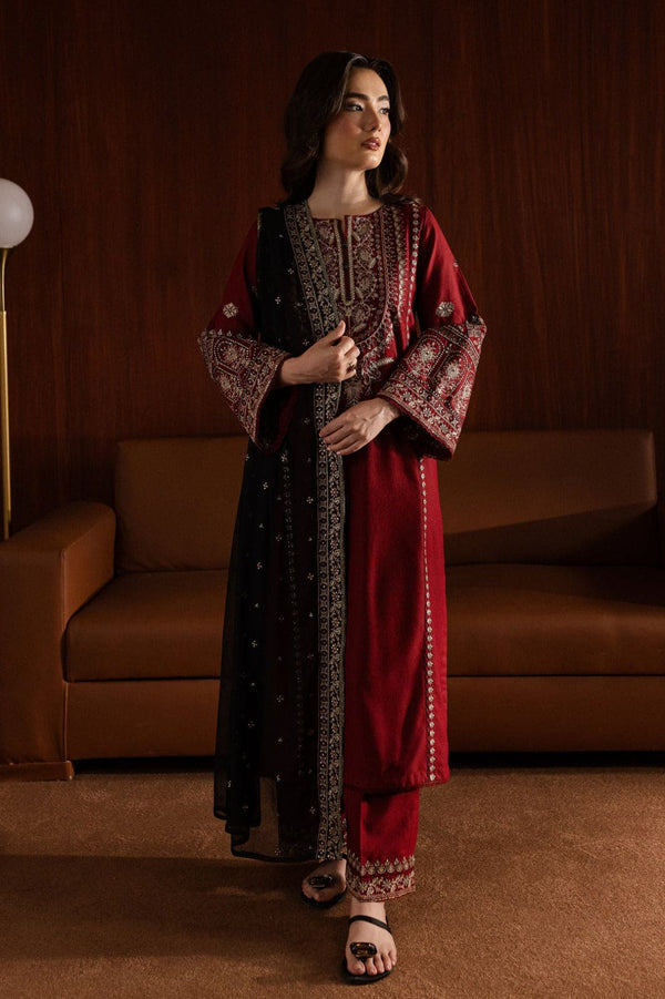 Lamar 3Pc Embroidered Lawn Dress – Elegant Summer Wear 2025