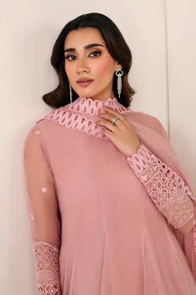 Embroidered chiffon dupatta for Aiza 3PC dress