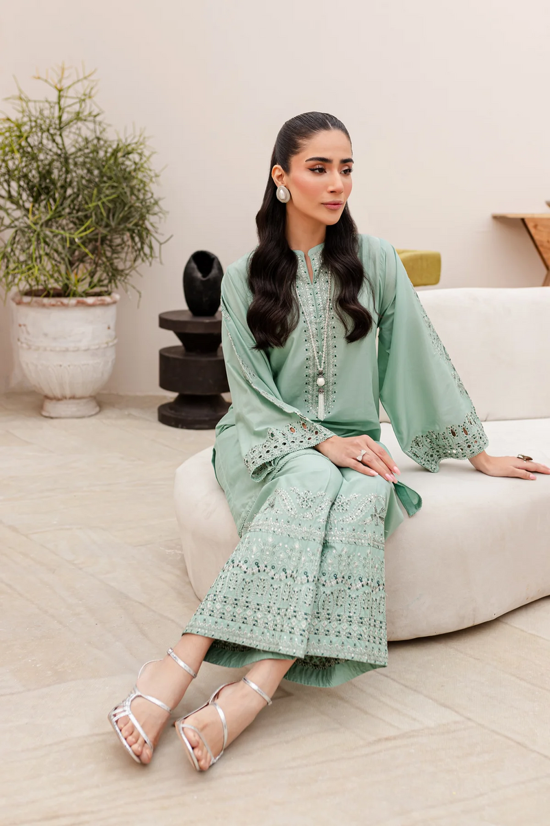 Axel 2Pc - Embroidered Lawn Dress