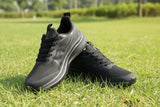 Black premium running shoe